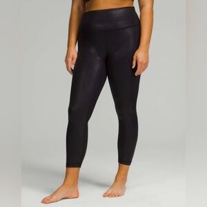 Lululemon Align High-Rise Pant 25" *Shine in Radiate Foil Print Black